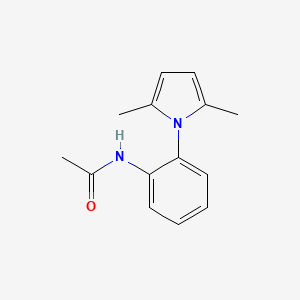 molecular formula C14H16N2O B3125381 N-[2-(2,5-dimethyl-1H-pyrrol-1-yl)phenyl]acetamide CAS No. 32411-31-7