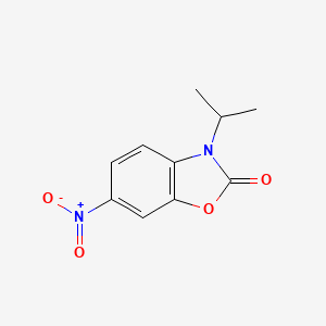 molecular formula C10H10N2O4 B3125383 3-异丙基-6-硝基-1,3-苯并恶唑-2-酮 CAS No. 32418-08-9