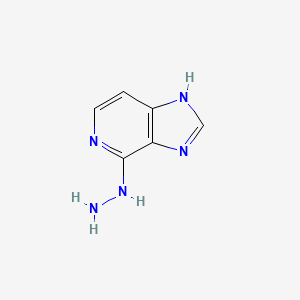 molecular formula C6H7N5 B3125388 4-hydrazinyl-3H-Imidazo[4,5-c]pyridine CAS No. 3243-26-3