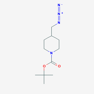 molecular formula C11H20N4O2 B3125476 叔丁基 4-(叠氮甲基)哌啶-1-羧酸酯 CAS No. 325290-50-4