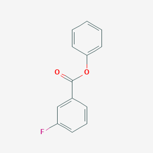 molecular formula C13H9FO2 B312549 3-Fluorobenzoic acid, phenyl ester 