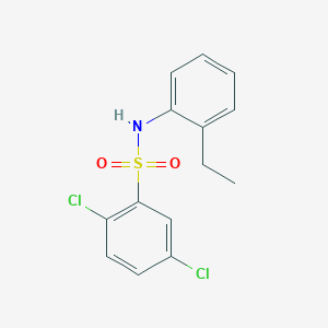 molecular formula C14H13Cl2NO2S B312551 2,5-dichloro-N-(2-ethylphenyl)benzenesulfonamide 