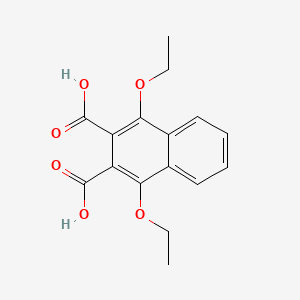 molecular formula C16H16O6 B3125511 1,4-Diethoxynaphthalene-2,3-dicarboxylic acid CAS No. 325780-76-5