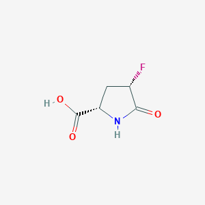 molecular formula C5H6FNO3 B3125538 (2S,4S)-4-fluoro-5-oxopyrrolidine-2-carboxylic acid CAS No. 32643-42-8