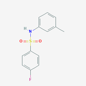 molecular formula C13H12FNO2S B312555 4-fluoro-N-(3-methylphenyl)benzenesulfonamide 