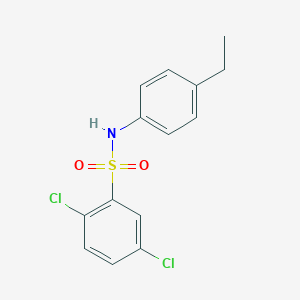 molecular formula C14H13Cl2NO2S B312558 2,5-dichloro-N-(4-ethylphenyl)benzenesulfonamide 