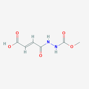 molecular formula C6H8N2O5 B3125605 (E)-4-(2-methoxycarbonylhydrazinyl)-4-oxobut-2-enoic acid CAS No. 327064-76-6