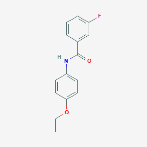 molecular formula C15H14FNO2 B312561 N-(4-ethoxyphenyl)-3-fluorobenzamide 