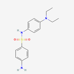molecular formula C16H21N3O2S B3125617 4-amino-N-[4-(diethylamino)phenyl]benzenesulfonamide CAS No. 327069-63-6