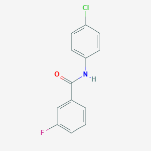 molecular formula C13H9ClFNO B312562 N-(4-chlorophenyl)-3-fluorobenzamide 