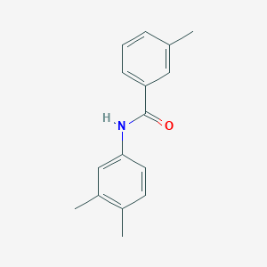molecular formula C16H17NO B312564 N-(3,4-Dimethylphenyl)-3-methylbenzamide 