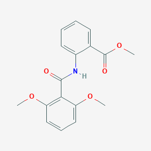 molecular formula C17H17NO5 B312565 Methyl 2-[(2,6-dimethoxybenzoyl)amino]benzoate 