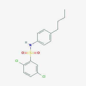 molecular formula C16H17Cl2NO2S B312566 N-(4-butylphenyl)-2,5-dichlorobenzenesulfonamide 