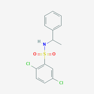 2,5-dichloro-N-(1-phenylethyl)benzenesulfonamide