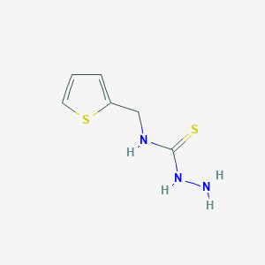 molecular formula C6H9N3S2 B3125686 N-(2-噻吩甲基)-1-肼基硫代甲酰胺 CAS No. 328288-82-0