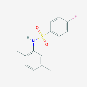 molecular formula C14H14FNO2S B312569 N-(2,5-dimethylphenyl)-4-fluorobenzenesulfonamide 