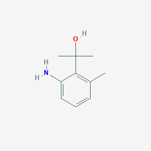 molecular formula C10H15NO B3125698 2-(2-Amino-6-methylphenyl)propan-2-ol CAS No. 328956-57-6