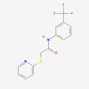 molecular formula C14H11F3N2OS B3125705 2-(pyridin-2-ylsulfanyl)-N-[3-(trifluoromethyl)phenyl]acetamide CAS No. 329078-50-4