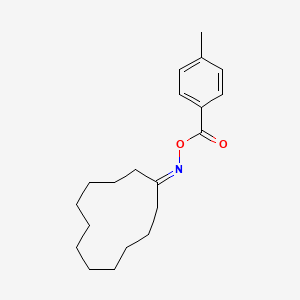 molecular formula C20H29NO2 B3125720 1-{[(4-Methylbenzoyl)oxy]imino}cyclododecane CAS No. 329079-00-7