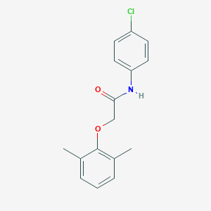 molecular formula C16H16ClNO2 B312573 N-(4-chlorophenyl)-2-(2,6-dimethylphenoxy)acetamide 
