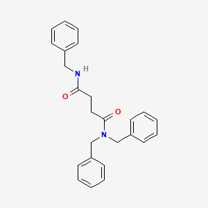 molecular formula C25H26N2O2 B3125736 N,N',N'-tribenzylbutanediamide CAS No. 329079-63-2