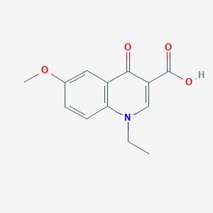 molecular formula C13H13NO4 B3125773 1-Ethyl-6-methoxy-4-oxo-3-quinolinecarboxylic acid CAS No. 32932-15-3