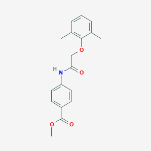 molecular formula C18H19NO4 B312579 Methyl 4-{[(2,6-dimethylphenoxy)acetyl]amino}benzoate 