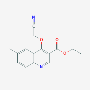 molecular formula C15H16N2O3 B3125794 4-(氰基甲氧基)-6-甲基-4a,8a-二氢-3-喹啉甲酸乙酯 CAS No. 329700-18-7