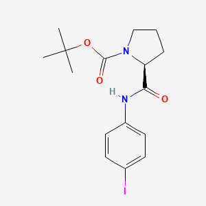 tert-butyl (2S)-2-[(4-iodophenyl)carbamoyl]pyrrolidine-1-carboxylate