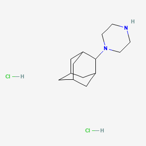 molecular formula C14H26Cl2N2 B3125829 1-(2-Adamantyl)piperazine dihydrochloride CAS No. 329768-53-8