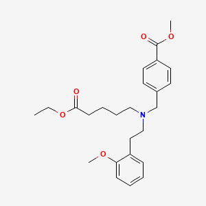 Methyl 4-(((5-ethoxy-5-oxopentyl)(2-methoxyphenethyl)amino)methyl)benzoate