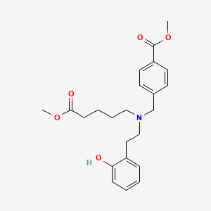 Methyl 4-(((2-hydroxyphenethyl)(5-methoxy-5-oxopentyl)amino)methyl)benzoate