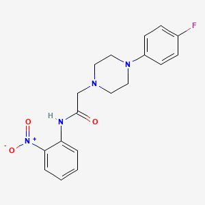 2-[4-(4-fluorophenyl)piperazino]-N-(2-nitrophenyl)acetamide