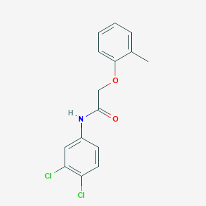 molecular formula C15H13Cl2NO2 B312587 N-(3,4-dichlorophenyl)-2-(2-methylphenoxy)acetamide 