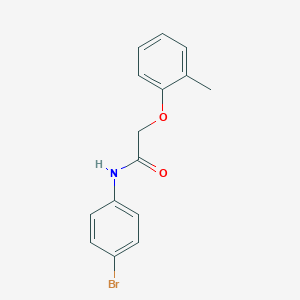 molecular formula C15H14BrNO2 B312588 N-(4-bromophenyl)-2-(2-methylphenoxy)acetamide 