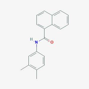 molecular formula C19H17NO B312590 N-(3,4-dimethylphenyl)-1-naphthamide 