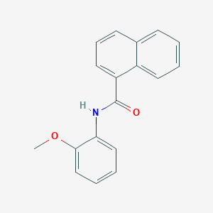 molecular formula C18H15NO2 B312591 N-(2-methoxyphenyl)naphthalene-1-carboxamide 