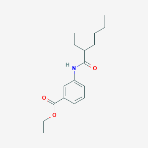 molecular formula C17H25NO3 B312596 Ethyl 3-[(2-ethylhexanoyl)amino]benzoate 