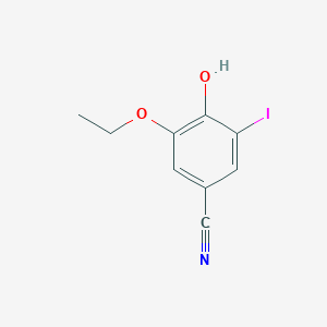 molecular formula C9H8INO2 B3125977 3-Ethoxy-4-hydroxy-5-iodobenzonitrile CAS No. 330462-58-3