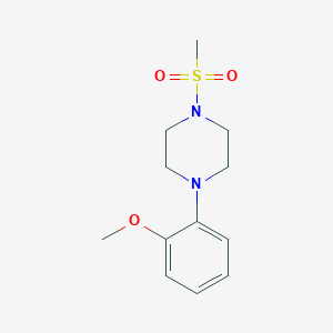 molecular formula C12H18N2O3S B3125984 1-Methanesulfonyl-4-(2-methoxyphenyl)piperazine CAS No. 330467-46-4