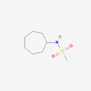 molecular formula C8H17NO2S B3125987 N-cycloheptylmethanesulfonamide CAS No. 330467-47-5