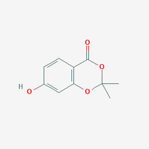 molecular formula C10H10O4 B3126002 7-hydroxy-2,2-dimethyl-4H-benzo[d][1,3]dioxin-4-one CAS No. 330555-87-8