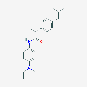 molecular formula C23H32N2O B312604 N-[4-(diethylamino)phenyl]-2-[4-(2-methylpropyl)phenyl]propanamide 