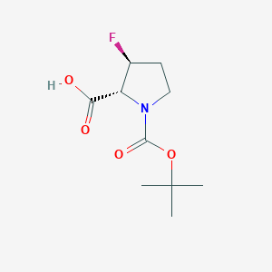 (2R,3S)-1-(tert-Butoxycarbonyl)-3-fluoropyrrolidine-2-carboxylic acid