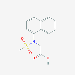 B3126068 N-(Methylsulfonyl)-N-1-naphthylglycine CAS No. 330967-96-9