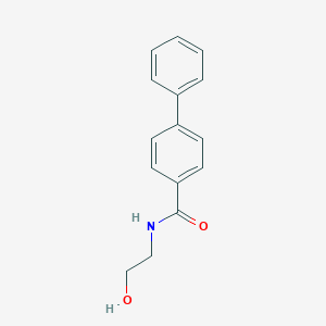molecular formula C15H15NO2 B312609 N-(2-hydroxyethyl)biphenyl-4-carboxamide 
