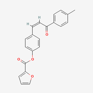 [4-[(Z)-3-(4-methylphenyl)-3-oxoprop-1-enyl]phenyl] furan-2-carboxylate