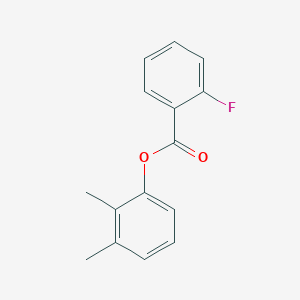 molecular formula C15H13FO2 B312617 2,3-Dimethylphenyl 2-fluorobenzoate 