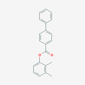 molecular formula C21H18O2 B312618 2,3-Dimethylphenyl [1,1'-biphenyl]-4-carboxylate 