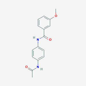 molecular formula C16H16N2O3 B312620 N-(4-acetamidophenyl)-3-methoxybenzamide 